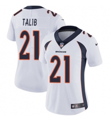 Nike Broncos #21 Aqib Talib White Womens Stitched NFL Vapor Untouchable Limited Jersey