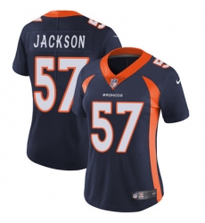Nike Broncos #57 Tom Jackson Blue Alternate Womens Stitched NFL Vapor Untouchable Limited Jersey