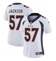 Nike Broncos #57 Tom Jackson White Womens Stitched NFL Vapor Untouchable Limited Jersey