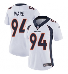 Nike Broncos #94 DeMarcus Ware White Womens Stitched NFL Vapor Untouchable Limited Jersey