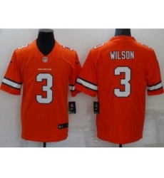 Women Denver Broncos #3 Russell Wilson Orange 2022 Color Rush Stitched NFL Nike Limited Jersey - 副本