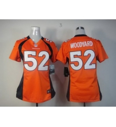 Women Nike Denver Broncos #52 Wesley Woodyard Orange Jerseys