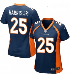 Womens Nike Denver Broncos 25 Chris Harris Jr Game Navy Blue Alternate NFL Jersey