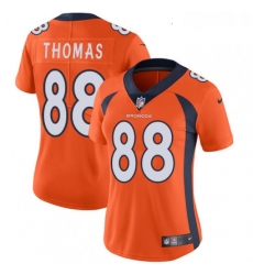 Womens Nike Denver Broncos 88 Demaryius Thomas Elite Orange Team Color NFL Jersey