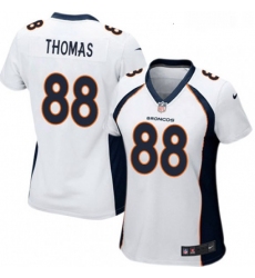 Womens Nike Denver Broncos 88 Demaryius Thomas Game White NFL Jersey