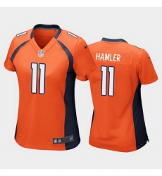 women k.j. hamler denver broncos orange game jersey