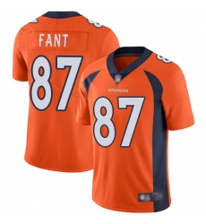 Broncos 87 Noah Fant Orange Team Color Youth Stitched Football Vapor Untouchable Limited Jersey