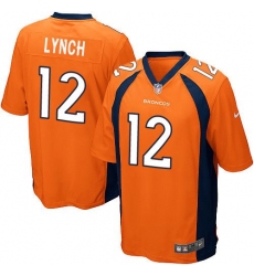 Nike Broncos #12 Paxton Lynch Orange Team Color Youth Stitched NFL New Elite Jersey