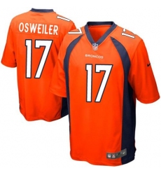 Nike Broncos #17 Brock Osweiler Orange Team Color Youth Stitched NFL New Elite Jersey