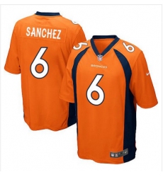 Nike Broncos #6 Mark Sanchez Orange Team Color Youth Stitched NFL New Elite Jersey