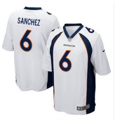 Nike Broncos #6 Mark Sanchez White Youth Stitched NFL New Elite Jersey