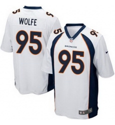 Nike Broncos #95 Derek Wolfe White Youth Stitched NFL New Elite Jersey