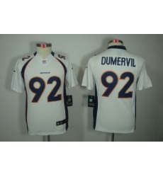 Nike Youth Denver Broncos #92 Dumervil White Color[Youth Limited Jerseys]