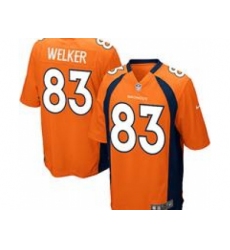 Nike Youth NFL Denver Broncos #83 Wes Welker Orange Jerseys
