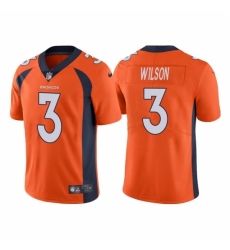 Toddler Denver Broncos 3 Russell Wilson Orange Vapor Untouchable Limited Stitched Jersey