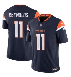 Youth Denver Broncos 11 Josh Reynolds Navy 2024 F U S E  Alternate Vapor Limited Stitched Football Jersey