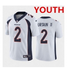 Youth Denver Broncos 2 Surtain II White Nike Vapor Untouchable Limited 2021 NFL Jersey