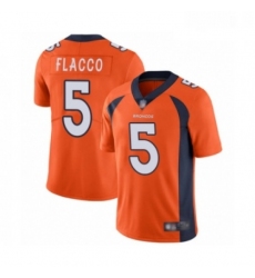 Youth Denver Broncos 5 Joe Flacco Navy Blue Alternate Vapor Untouchable Limited Player Football Jersey