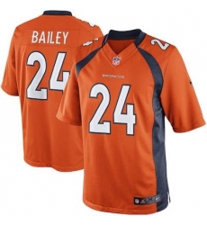 Youth Nike Broncos #24 Champ Bailey Orange Jersey