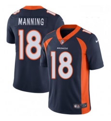 Youth Nike Denver Broncos 18 Peyton Manning Elite Navy Blue Alternate NFL Jersey