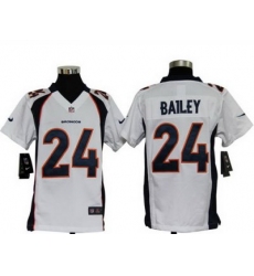 Youth Nike Denver Broncos 24# Champ Bailey White Nike NFL Jerseys