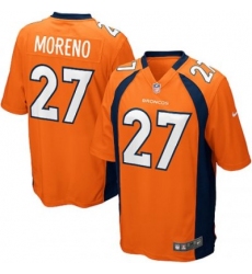 Youth Nike Denver Broncos 27# Knowshon Moreno Orange Jerseys