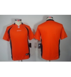 Youth Nike Denver Broncos Blank Orange Color[Youth Limited Jerseys]