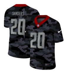 Detroit Lions 20 Barry Sanders Men Nike 2020 Black CAMO Vapor Untouchable Limited Stitched NFL Jersey