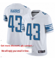 Lions 43 Will Harris White Men Stitched Football Vapor Untouchable Limited Jersey