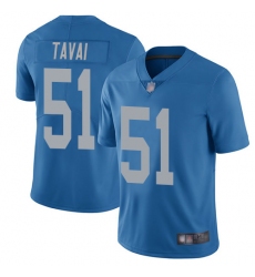 Lions 51 Jahlani Tavai Blue Throwback Men Stitched Football Vapor Untouchable Limited Jersey