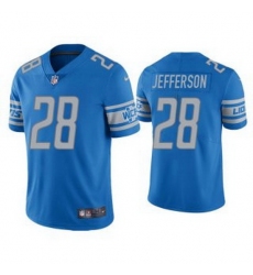 Men Blue Detroit Lions 28 Jermar Jefferson Vapor Untouchable Limited Stitched Jersey