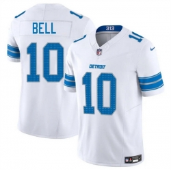 Men Detroit Lions 10 Ronnie Bell White 2025 F U S E  Vapor Limited Stitched Jersey