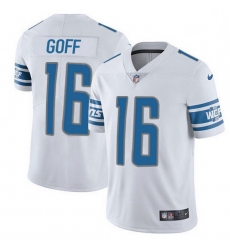 Men Detroit Lions 16 Jared Goff White Men Stitched NFL Vapor Untouchable Limited Jersey