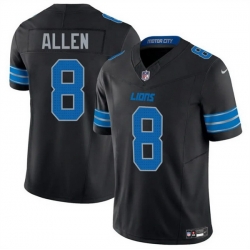 Men Detroit Lions 8 Kyle Allen Black 2025 F U S E  Vapor Limited Stitched Jersey