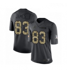 Men Detroit Lions 83 Jesse James Limited Black 2016 Salute to Service Football Jersey