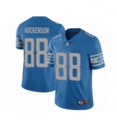 Men Detroit Lions 88 TJ Hockenson Blue Team Color Vapor Untouchable Limited Player Football Jersey