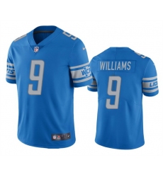 Men Detroit Lions 9 Jameson Williams Blue Vapor Untouchable Limited Stitched Jersey