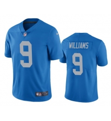 Men Detroit Lions 9 Jameson Williams Blue Vapor Untouchable Limited Stitched Jerseys