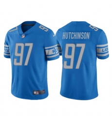 Men Detroit Lions 97 Aidan Hutchinson Blue NFL Draft Vapor Untouchable Limited Stitched Jersey
