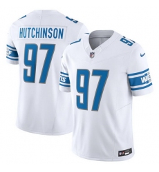 Men Detroit Lions 97 Aidan Hutchinson White 2023 F.U.S.E. Vapor Untouchable Limited Stitched Jersey