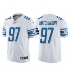 Men Detroit Lions 97 Aidan Hutchinson White NFL Draft Vapor Untouchable Limited Stitched Jersey