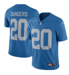 Men Nike Detroit Lions 20 Barry Sanders Limited Blue Alternate Vapor Untouchable NFL Jersey