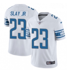Men Nike Detroit Lions 23 Darius Slay Jr White Vapor Untouchable Limited Player NFL Jersey