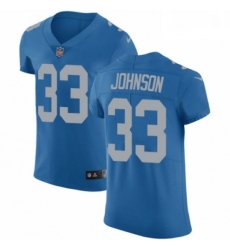 Men Nike Detroit Lions 33 Kerryon Johnson Blue Alternate Vapor Untouchable Elite Player NFL Jersey