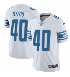 Men Nike Detroit Lions 40 Jarrad Davis Elite White NFL Jersey