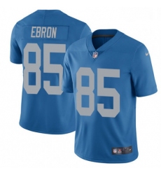 Men Nike Detroit Lions 85 Eric Ebron Elite Blue Alternate NFL Jersey