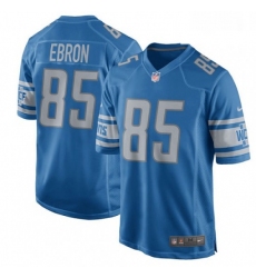 Men Nike Detroit Lions 85 Eric Ebron Game Light Blue Team Color NFL Jersey