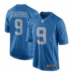 Men Nike Detroit Lions 9 Matthew Stafford Game Blue Alternate NFL Jersey