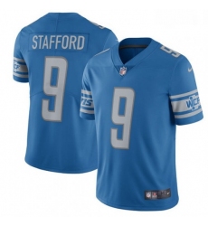 Men Nike Detroit Lions 9 Matthew Stafford Limited Light Blue Team Color Vapor Untouchable NFL Jersey