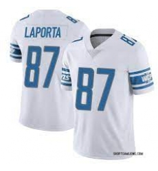 Men's Nike Sam Laporta White Detroit Lions Team Vapor Limited Jersey